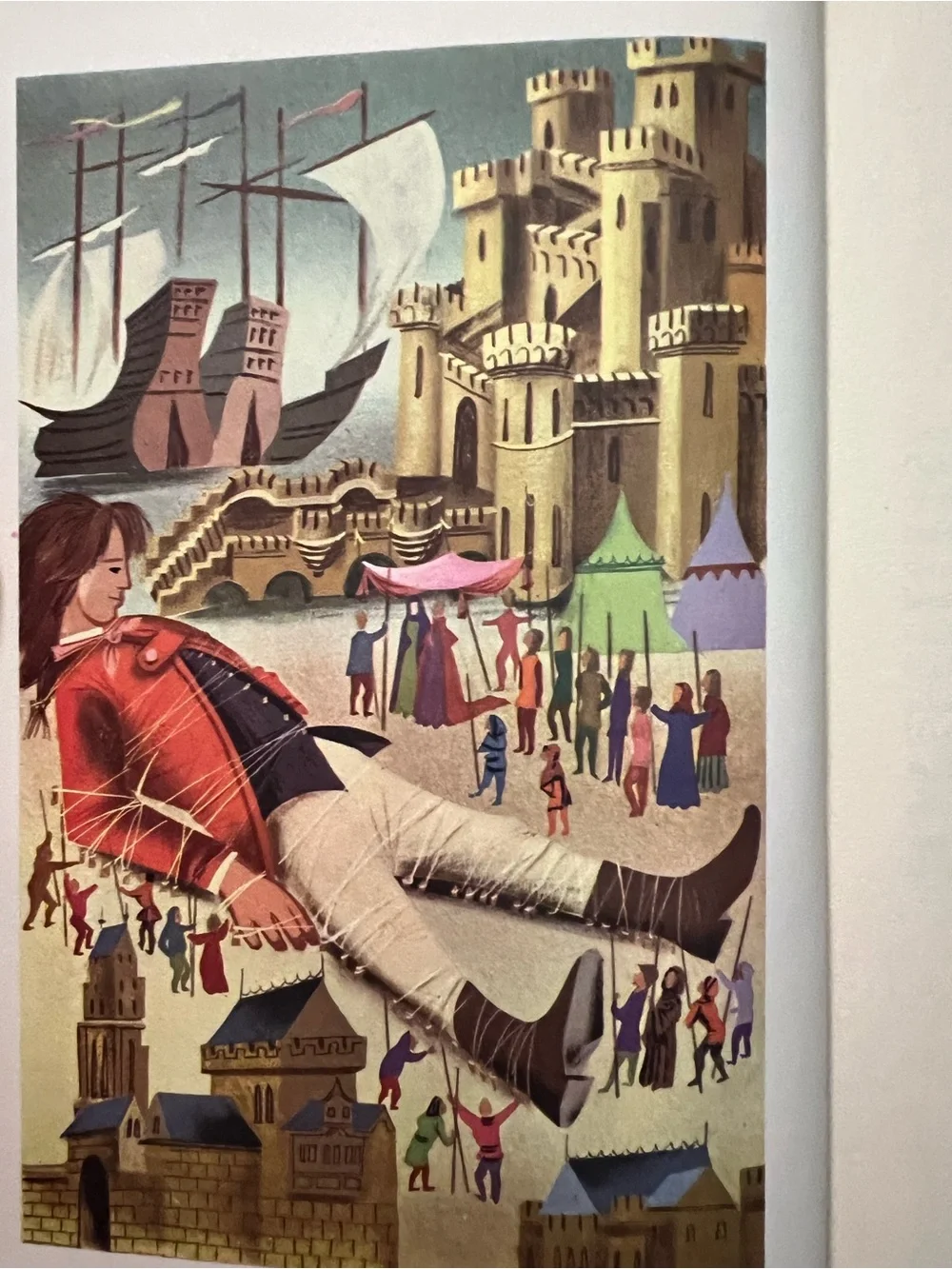 Gulliver's Travels Decorative Hardcover — Gray, Yellow & Red